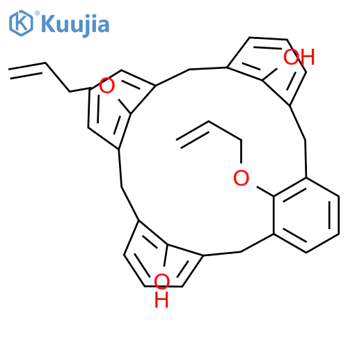 26,28-bis(prop-2-en-1-yloxy)pentacyclo[19.3.1.1~3,7~.1~9,13~.1~15,19~]octacosa-1(25),3(28),4,6,9(27),10,12,15(26),16,18,21,23-dodecaene-25,27-diol structure