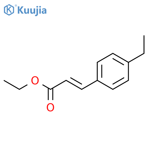 ethyl (2E)-3-(4-ethylphenyl)prop-2-enoate structure