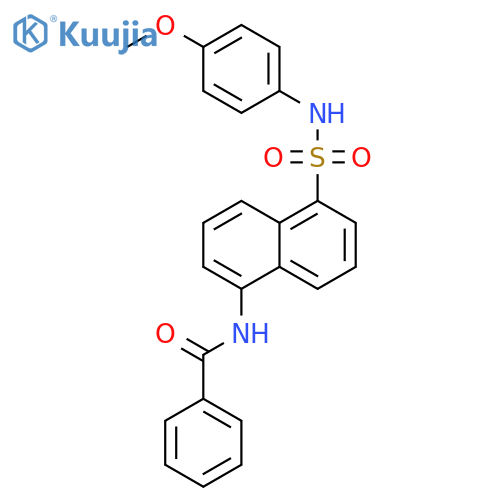 Benzamide, N-[5-[[(4-methoxyphenyl)amino]sulfonyl]-1-naphthalenyl]- structure
