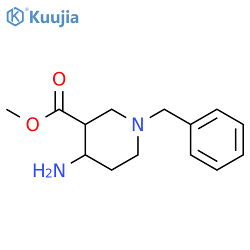 3-Piperidinecarboxylic acid, 4-amino-1-(phenylmethyl)-, methyl ester structure
