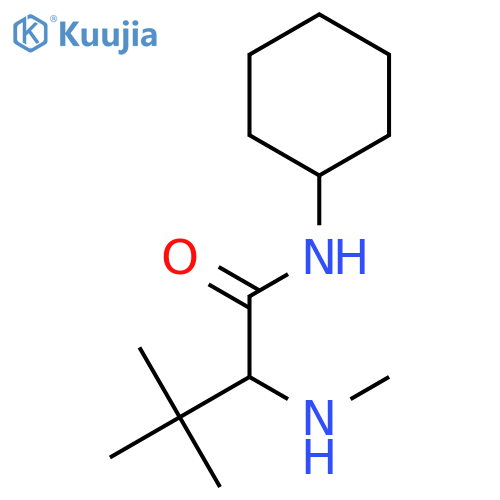 Butanamide, N-cyclohexyl-3,3-dimethyl-2-(methylamino)- structure