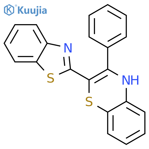 4H-1,4-BENZOTHIAZINE, 2-(2-BENZOTHIAZOLYL)-3-PHENYL- structure