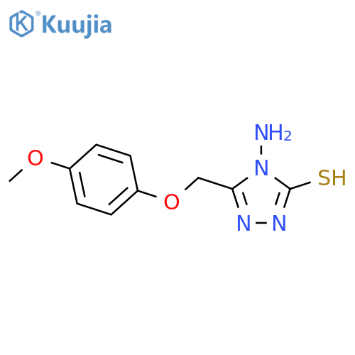 4-Amino-5-(4-methoxyphenoxymethyl)-4H-1,2,4-triazole-3-thiol structure