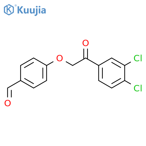 4-2-(3,4-Dichlorophenyl)-2-oxoethoxybenzaldehyde structure
