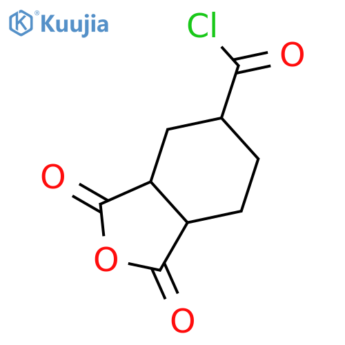 5-ISOBENZOFURANCARBONYL CHLORIDE, OCTAHYDRO-1,3-DIOXO- structure