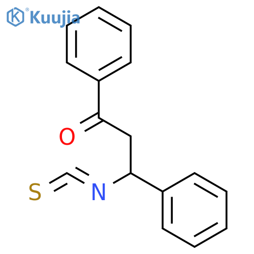 1-PROPANONE, 3-ISOTHIOCYANATO-1,3-DIPHENYL- structure
