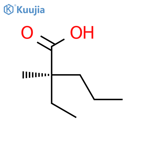 (2R)-2-ethyl-2-methylpentanoic acid structure