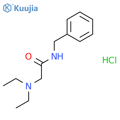 N-benzyl-N~2~,N~2~-diethylglycinamide hydrochloride structure