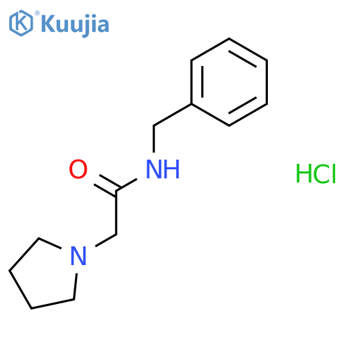 N-benzyl-2-pyrrolidin-1-ylacetamide hydrochloride structure