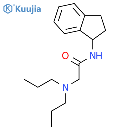 Acetamide, N-(2,3-dihydro-1H-inden-1-yl)-2-(dipropylamino)- structure