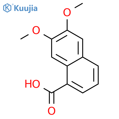 1-NAPHTHALENECARBOXYLIC ACID, 6,7-DIMETHOXY- structure
