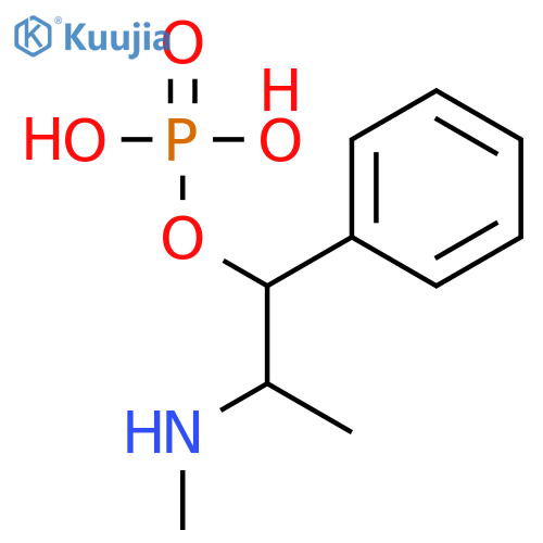 (1S,2R)-2-(methylamino)-1-phenylpropyl dihydrogen phosphate structure