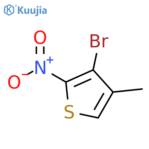 3-bromo-4-methyl-2-nitro-thiophene structure
