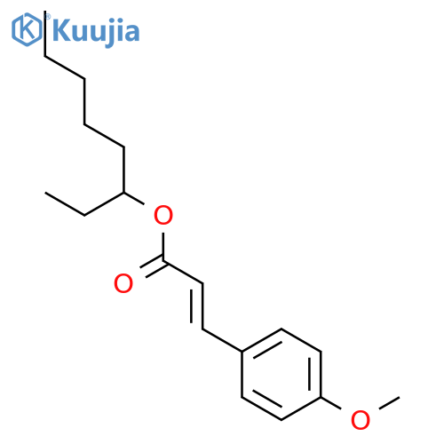 2-PROPENOIC ACID, 3-(4-METHOXYPHENYL)-, ETHYLHEXYL ESTER structure