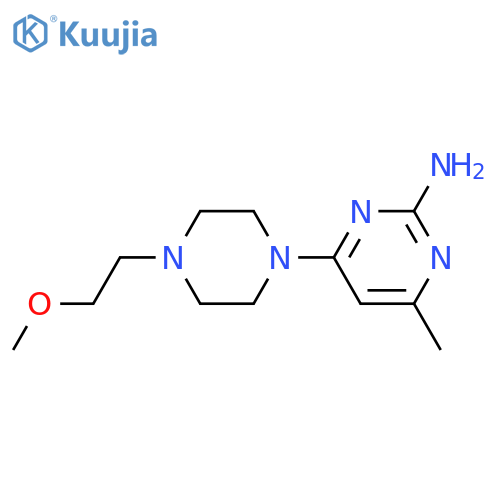 2-PYRIMIDINAMINE, 4-[4-(2-METHOXYETHYL)-1-PIPERAZINYL]-6-METHYL- structure