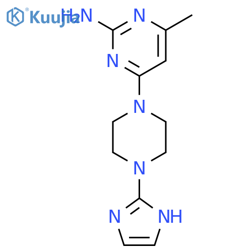 2-PYRIMIDINAMINE, 4-[4-(1H-IMIDAZOL-2-YL)-1-PIPERAZINYL]-6-METHYL- structure
