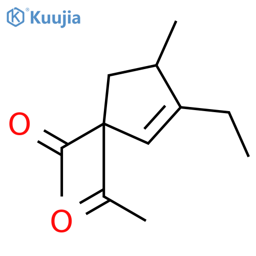ETHANONE, 1,1'-(3-ETHYL-4-METHYL-2-CYCLOPENTEN-1-YLIDENE)BIS- structure