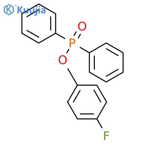 Phosphinic acid, diphenyl-, 4-fluorophenyl ester structure