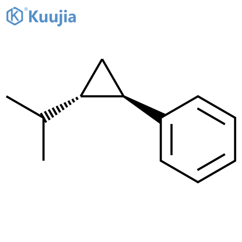 Benzene,[(1R,2S)-2-(1-methylethyl)cyclopropyl]-, rel- structure