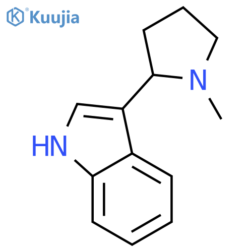 3-(1-methylpyrrolidin-2-yl)-1H-indole structure