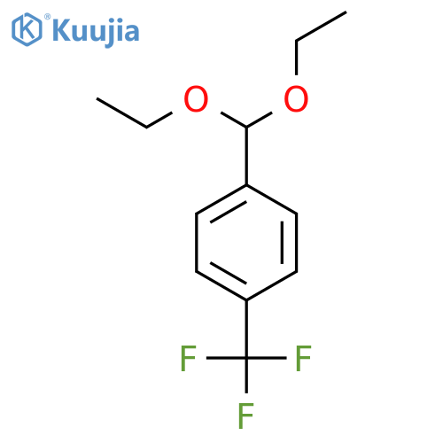 BENZENE, 1-(DIETHOXYMETHYL)-4-(TRIFLUOROMETHYL)- structure