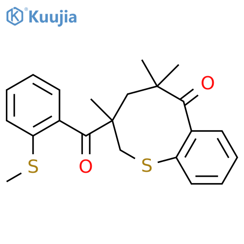 3,5,5-Trimethyl-3-(2-methylsulfanylbenzoyl)-2,4-dihydro-1-benzothiocin-6-one structure