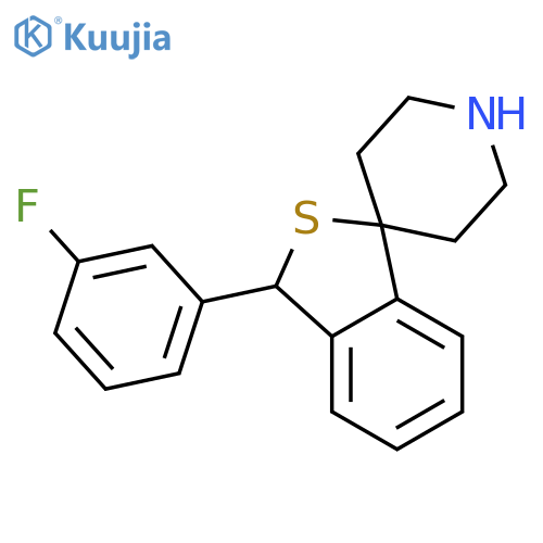 Spiro[benzo[c]thiophene-1(3H),4'-piperidine], 3-(3-fluorophenyl)- structure