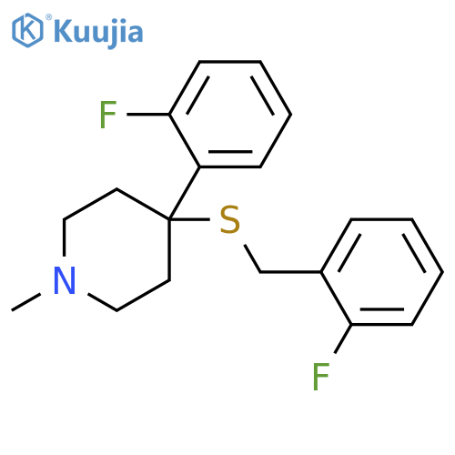 Piperidine, 4-(2-fluorophenyl)-4-[[(2-fluorophenyl)methyl]thio]-1-methyl- structure