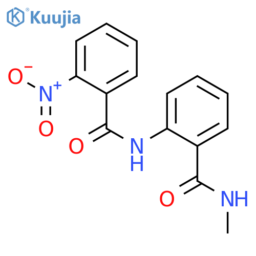 N-methyl-2-[(2-nitrobenzoyl)amino]benzamide structure