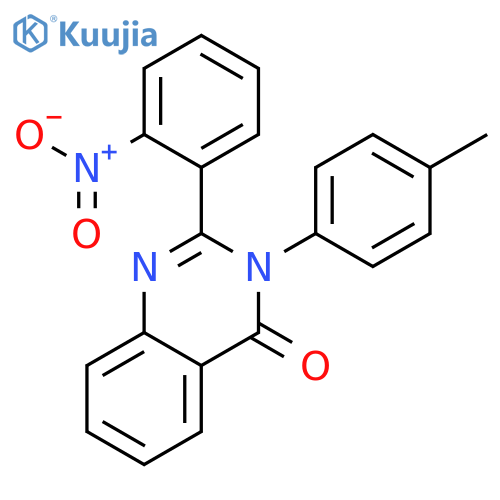 2-(2-nitrophenyl)-3-(p-tolyl)quinazolin-4(3H)-one structure