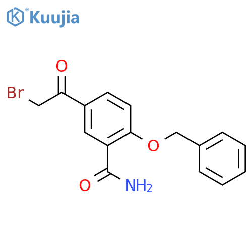5-(2-Bromoacetyl)-2-(phenylmethoxy)benzamide structure