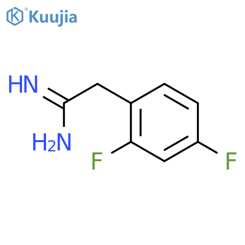 2-(2,4-difluorophenyl)ethanimidamide structure