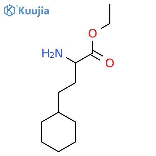 ethyl (2S)-2-amino-4-cyclohexylbutanoate structure