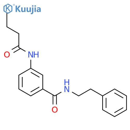 3-(butanoylamino)-N-(2-phenylethyl)benzamide structure