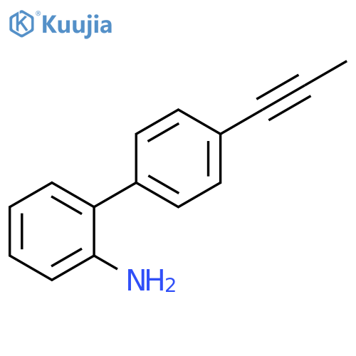 [1,1'-Biphenyl]-2-amine, 4'-(1-propyn-1-yl)- structure