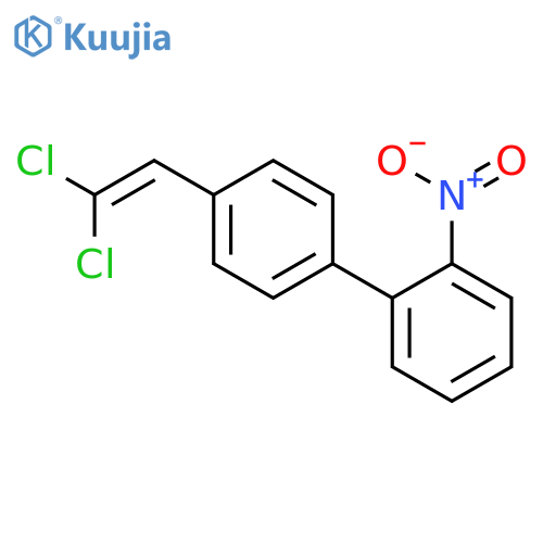 1,1'-BIPHENYL, 4'-(2,2-DICHLOROETHENYL)-2-NITRO- structure