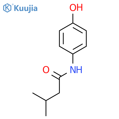 N-(4-Hydroxyphenyl)-3-methylbutanamide structure