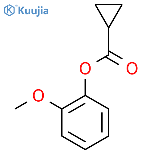 2-Methoxyphenyl cyclopropanecarboxylate structure