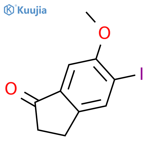 5-Iodo-6-methoxy-1-indanone structure