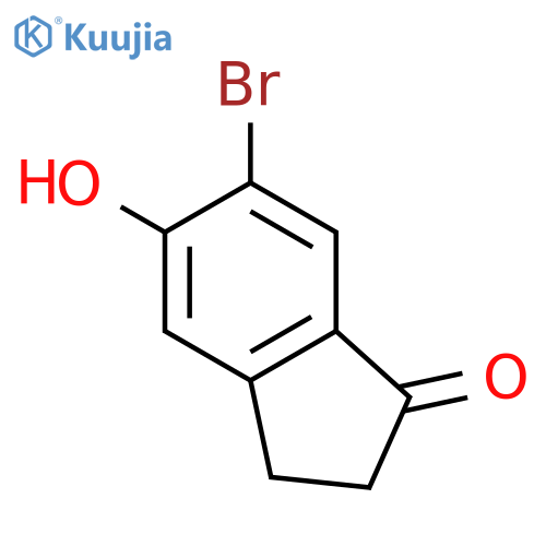 1H-INDEN-1-ONE, 6-BROMO-2,3-DIHYDRO-5-HYDROXY- structure