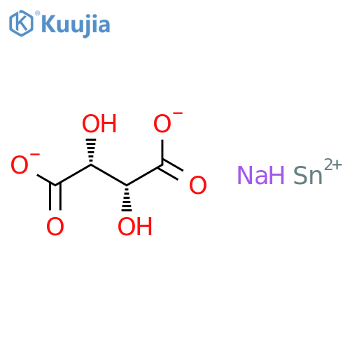 Butanedioic acid,2,3-dihydroxy- (2R,3R)-, sodium tin(2+) salt (1:1:1) (9CI) structure