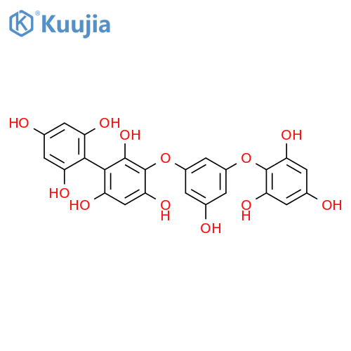 [1,1'-Biphenyl]-2,2',4,4',6,6'-hexol,3-[3-hydroxy-5-(2,4,6-trihydroxyphenoxy)phenoxy]- (9CI) structure