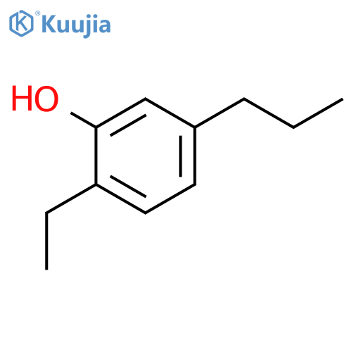2-Ethyl-5-propylphenol structure