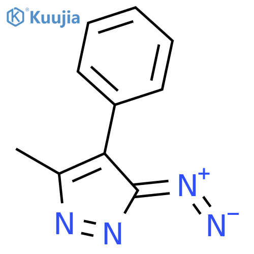 3H-Pyrazole, 3-diazo-5-methyl-4-phenyl- structure