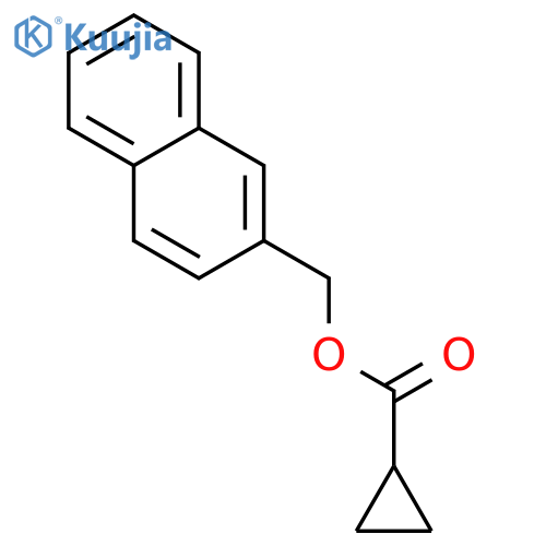 naphthalen-2-ylmethyl cyclopropanecarboxylate structure