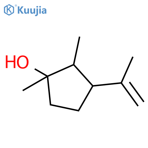 1,2-dimethyl-3-(prop-1-en-2-yl)cyclopentan-1-ol, Mixture of diastereomers structure