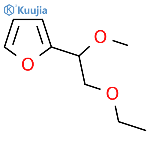 2-(2-Ethoxy-1-methoxyethyl)furan structure