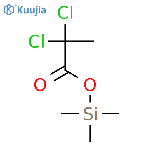 Propanoic acid, 2,2-dichloro-, trimethylsilyl ester structure