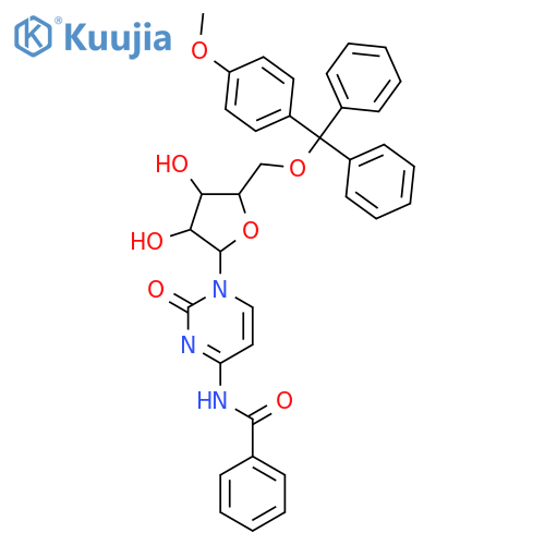 Cytidine, N-benzoyl-5'-O-[(4-methoxyphenyl)diphenylmethyl]- structure
