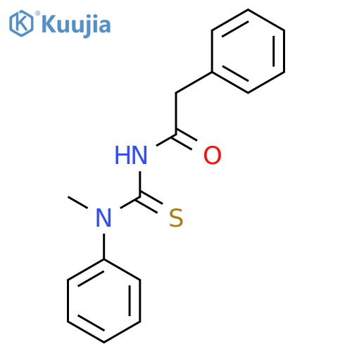N-(Methyl(phenyl)carbamothioyl)-2-phenylacetamide structure